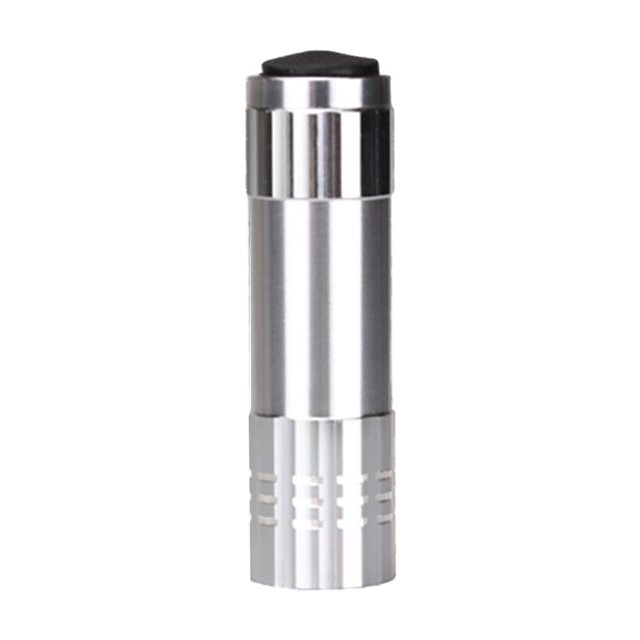 UV Light Torch Lamp Super Mini 9 LED Flashlight Ultraviolet Light Nail Dryer Nail Gel Mask Fast Drying Manicure Tool ,Easy to Use