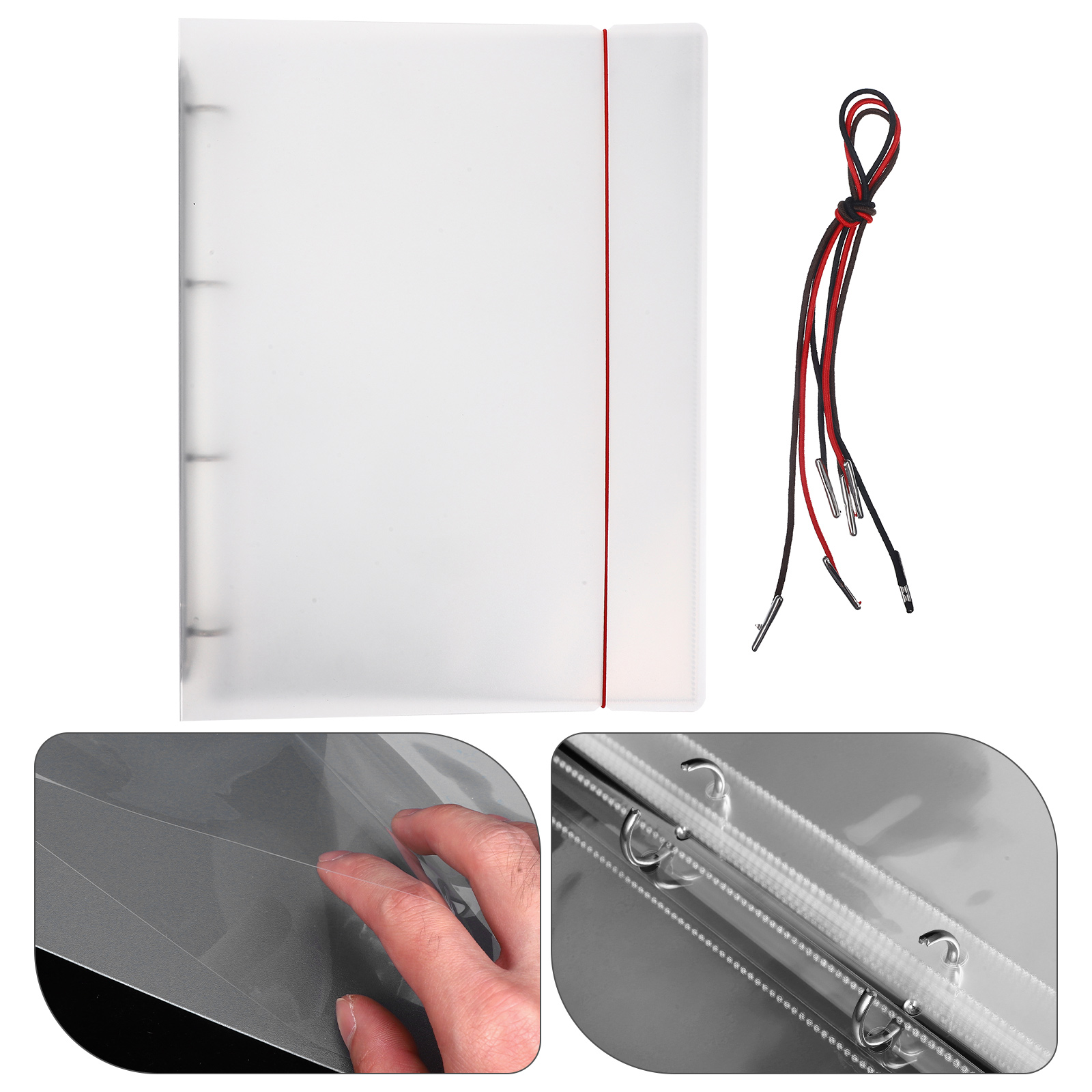 TABLZONE Sheet Music Folder Binder Folders Foldable Binder A4 File Portable A4 Ring Binders 4 Ring Pp