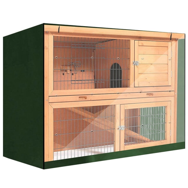 Rabbit Hutch Double Decker Cover Windproof Rabbit Cage