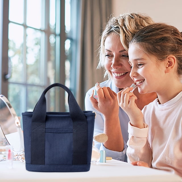Fashion Canvas Bag Tote Bag Storage Bag Multi-Pocket Handbag Handle Bag Large Capacity Multi-pocket Handbag