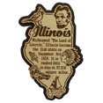 thumbnail image 2 of USA Illinois State Map Wooden Magnet Souvenir Fridge Magnet Gift, 2 of 5