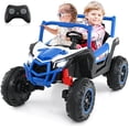 thumbnail image 1 of Costway 24V Kids Ride on UTV with 4 x 100W Powerful Engine Remote Control High/Low Speed Navy, 1 of 10