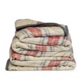 thumbnail image 3 of Nestl Ultra Plush Heavy Thick Raschel Imitation Mink Bed Blanket, 55 x 82, Red Plaid, 3 of 5