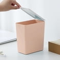 thumbnail image 5 of Vaidha Desktop Trash Can With Lid Plastic Push Trash Can Small Countertop Trash Can For Office Dresser, 5 of 5