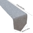 thumbnail image 3 of JASKFLY Long Table Sheer Runner for Weddings & Parties Solid Color Linen Table Runner 30x210cm(120 -150cm Tables)Dark Gray, 3 of 9