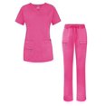 thumbnail image 1 of Adar Uniforms Women's Scrub Set - Enhanced V-Neck Top/Multi Pocket Pants, 1 of 7