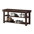 thumbnail image 2 of Convenience Concepts Oxford Utility Mudroom Bench in Espresso Wood Finish, 2 of 9