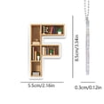 thumbnail image 3 of 26 Letter Acrylic Keychain Pendant for Books, 3 of 5