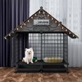 thumbnail image 1 of 1pc Small Animal Enclosure, Cat And Dog Kennel, With Tray For Easy Cleaning, Indoor, 1 of 4