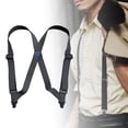 thumbnail image 2 of lionlar Suspenders for Men Adjustable Pants Utility for Wedding Dark Gray, 2 of 9