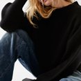 thumbnail image 2 of CEHVOM Women's Fashion Round Neck Solid Color Loose Fitting Pullover Sweater Clearance, 2 of 5