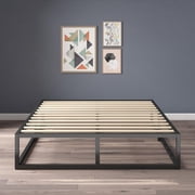 Zinus Joseph Queen 10 inch Heavy Duty Metal Platform Bed Frame, Low Profile Modern Minimalist Steel Mattress Foundation, No Box Spring Needed, Black