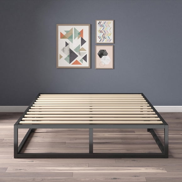 Zinus Joseph Full 10 inch Heavy Duty Metal Platform Bed Frame, Low Profile Modern Minimalist Steel Mattress Foundation, No Box Spring Needed, Black