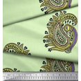 thumbnail image 3 of Soimoi Poly Georgette Tissu Imprimé Bloc Paon par la Cour 42 Pouces de Large, 3 of 3