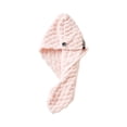 thumbnail image 2 of Bonnet de Douche de Luxe pour Femmes Réutilisable et Imperméable, Bonnet en Velours pour Cheveux Secs, Bonnet de Shampooing et de Douche pour Femmes, Bonnet pour Cheveux Secs à Double Couche en Velours Corail, 2 of 4