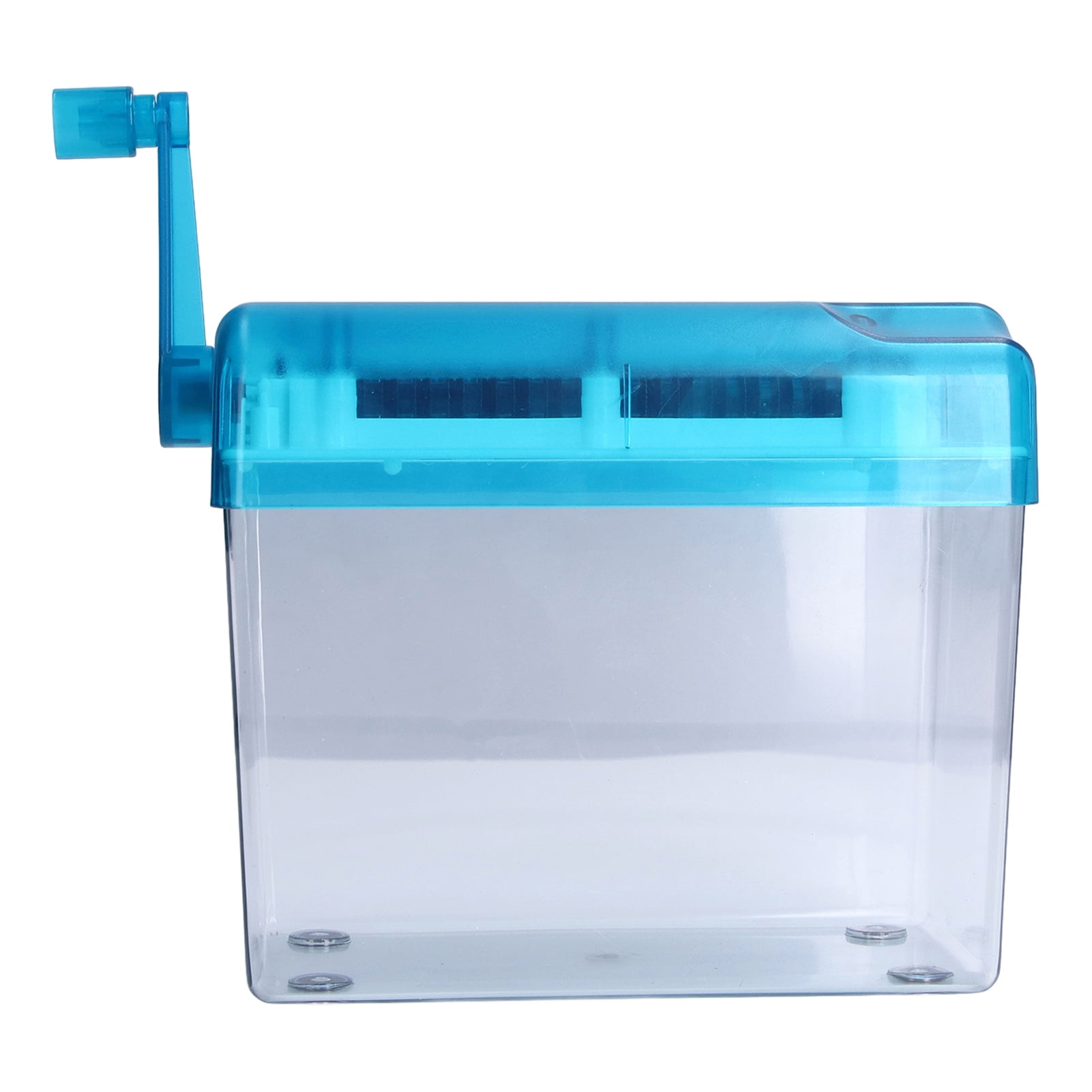 Hand Shredder, Mini Manual Shredder Fully Transparent Nonslip Design Wide Application Sturdy Durable  For Home For Office For School