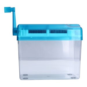 Hand Shredder, Mini Manual Shredder Fully Transparent Nonslip Design Wide Application Sturdy Durable  For Home For Office For School