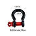 thumbnail image 4 of Tow Shackle D Ring Bow Shackle Isolator 2 Pack Towing Accessory for Off-road Vehicle, 4 of 7
