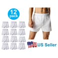 thumbnail image 1 of Lot de 4 à 12 Boxeurs Blancs pour Hommes avec Ceinture Flexible Confortable, 1 of 19