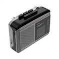 thumbnail image 3 of Tape Player Cassette Machine AM FM Radio Built-in Speaker Retro Tape Player Dark Grey, 3 of 4
