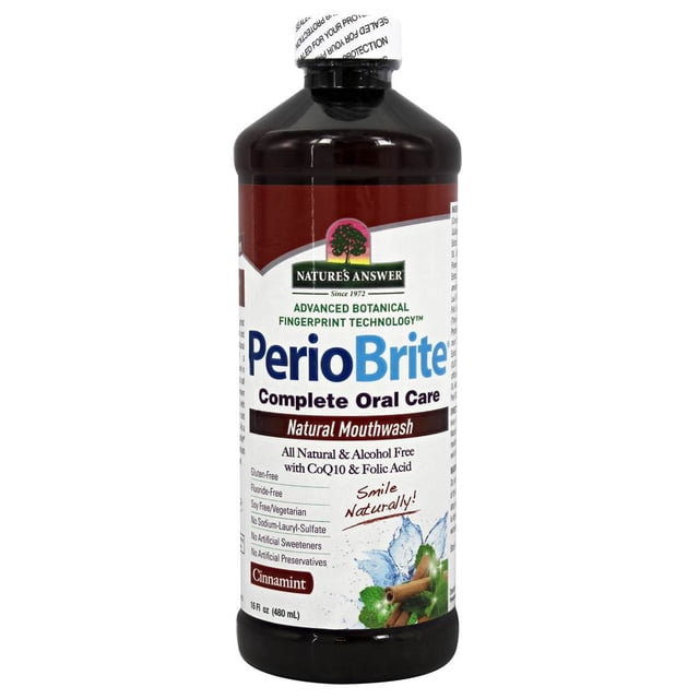 Nature's Answer - PerioBrite Rince-Bouche Naturel à la Cannelle - 16 fl oz