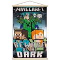 thumbnail image 1 of Minecraft - Beware Of The Dark Wall Poster with Magnetic Frame, 22.375" x 34", 1 of 4