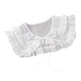 thumbnail image 2 of Ladies Detachable Blouse Collar Chiffon Fake Collar Suitable for , Uniforms, White, 2 of 8