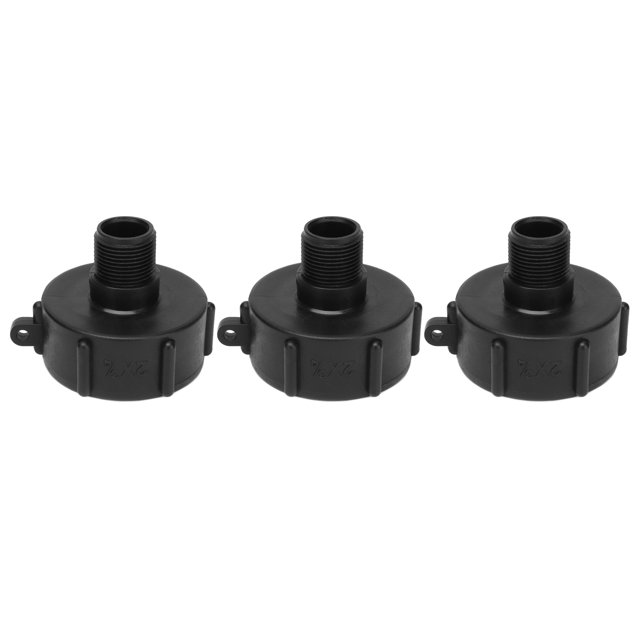 Adaptateur de Vidange en Plastique, Intégré Raccord de Soupape de Joint d'Étanchéité Raccord ABS IBC pour la Conversion de Filetage