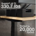 thumbnail image 4 of Desky Dual Hardwood Sit Stand Desk - Acacia / 48 x 30 inches / White, 4 of 10