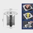 thumbnail image 1 of Stainless Steel Floor Drains Filter Screen Cover Basin Drainage Pipe Bathroom Sink Basin Repellent Device, 1 of 5