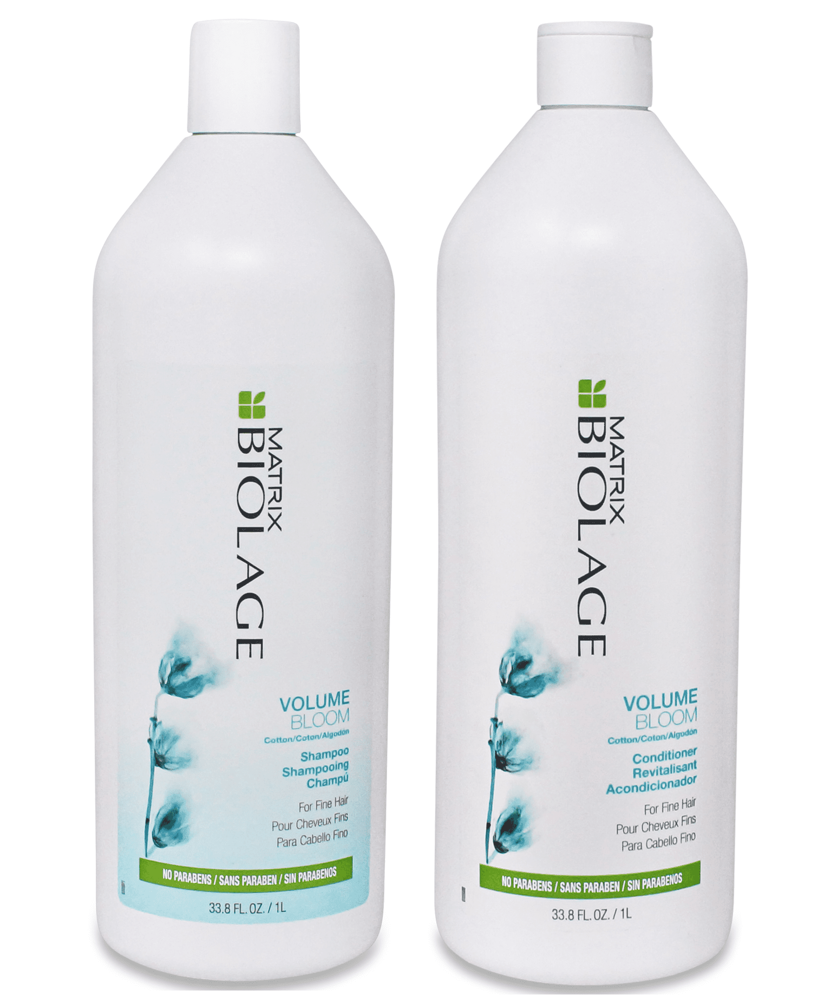(Valeur de 58 $) Matrix Biolage VolumeBloom Ensemble Duo Shampooing et Revitalisant Litre, 33,8 Oz