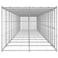 thumbnail image 2 of vidaXL Chenil Extérieur en Acier Galvanisé avec Toit 29,04 M2, 2 of 4