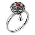 thumbnail image 1 of TopLLC Rings Thai Couple Male And Female Six-character Mantra Transfer Agate A ring, 1 of 4