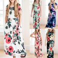 thumbnail image 4 of FhsagQ Robe pour Filles Robe à Manches Courtes à Imprimé Floral Ample Décontractée Longue Maxi avec Poches Robes de Pâques pour Filles Taille 14-16 Robes Formelles pour Filles Taille 14-16 Blanc 5-6 Ans, 4 of 4