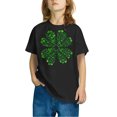 thumbnail image 2 of FAIWAD Hauts pour Enfants Garçons Filles Manches Courtes T-Shirt Graphique de la Saint-Patrick Trèfle Mignon Décontracté Col Rond, 2 of 4