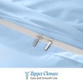 thumbnail image 4 of 900 TC 100% Egyptian Cotton Duvet Cover Zipper Closur Ultra Soft Durable and Fade Resistant Solid Pattern, 4 of 8
