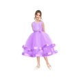 thumbnail image 2 of Robe Fille Sans Manches Violette Robe de Bal Mariage Fête Concours 12 Ans, 2 of 5
