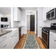 thumbnail image 1 of Gloria Non Slip Rubber Back Kitchen Rug Kitchen Runner Kitchen Mat Anti Slip Carpet (Floral-Gray Runner (20"x59")), 1 of 6