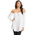 thumbnail image 1 of Women Renaissance Off Shoulder Top Costumes Blouse Boho Peasant Shirt, 1 of 5