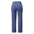 thumbnail image 4 of Kcodviy Women Solid Straight Solid Women Plus Size Pants Elastic Pants Long Drawstring Stretch Plus Size Linen Women Waist Cotton Womens Plus Size Cotton Pajamas Casual Pants, 4 of 4
