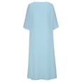 thumbnail image 4 of Gamivast Robe en Mousseline Petite 2 Pcs pour Femmes Invitée de Mariage Chic Décontractée Robe de Mère de la Mariée Maxi Robes d'Été, 4 of 5