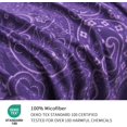 thumbnail image 3 of King Size Bed Sheets Piece Floral Pattern Sheets King Deep Pocket Sheet Grey Lotus, 3 of 6