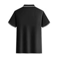 thumbnail image 3 of EOYWHK T-Shirts pour Hommes 4TG Compression Ajustée Chemise de Golf Col Rabattu Manches Courtes Couleur Unie Blouse de Bureau Liquidation, 3 of 3