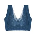 thumbnail image 3 of XZNGL Fashion Comfortable Womans Lace Beauty Back Strap Wrap Plus Size Bra, 3 of 4