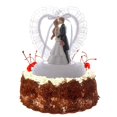thumbnail image 4 of jifeng Modern and Simple Cake Topper Couple Character Ornament Creative Cake Decoration Crystal Love Small, 4 of 8