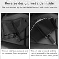 thumbnail image 3 of Travel Umbrella Compact Windproof Fully Automatic Reverse Folding 41 in Diameter with Reflective Stripe and 10 Fiberglass Ribs, 3 of 9