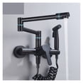 thumbnail image 3 of Brass Pot Filler Folding Faucet With Side Sprayer, Kitchen Sink Faucet With Swing Arm And Double Function Joint ,Easy to Install, 3 of 7