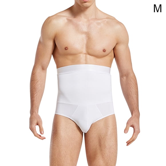 Sous-vêtements pour Hommes Corset Amincissant pour la Taille sous-Vêtements Gainants pour Shapewear, Blanc, m