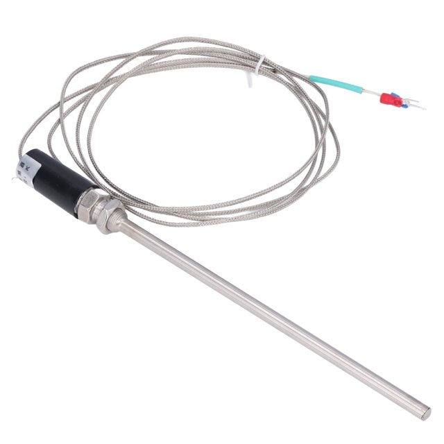Octpeak K Type Thermocouple Ground Shielded Wire Temperature Sensor Probe 0‑800℃ 200mm WRNT‑01,Thermocouple Sensor,Industrial Temperature Sensor Probe