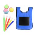 thumbnail image 2 of Siruishop Dodgeball Game 3 Sticky Ball Toy 5 Ribbons Toss Game for Lawn Backyard Beach S Blue, 2 of 8